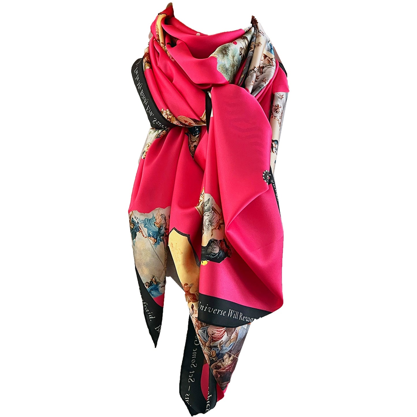 Scarf sicily hot pink