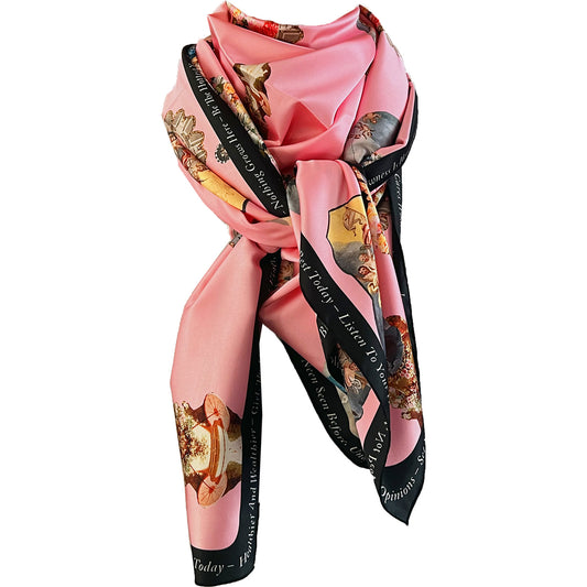 Scarf sicily powder pink