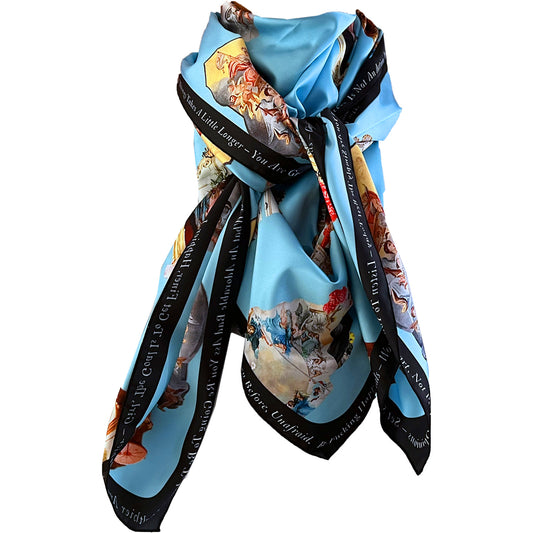 Scarf sicily light blue