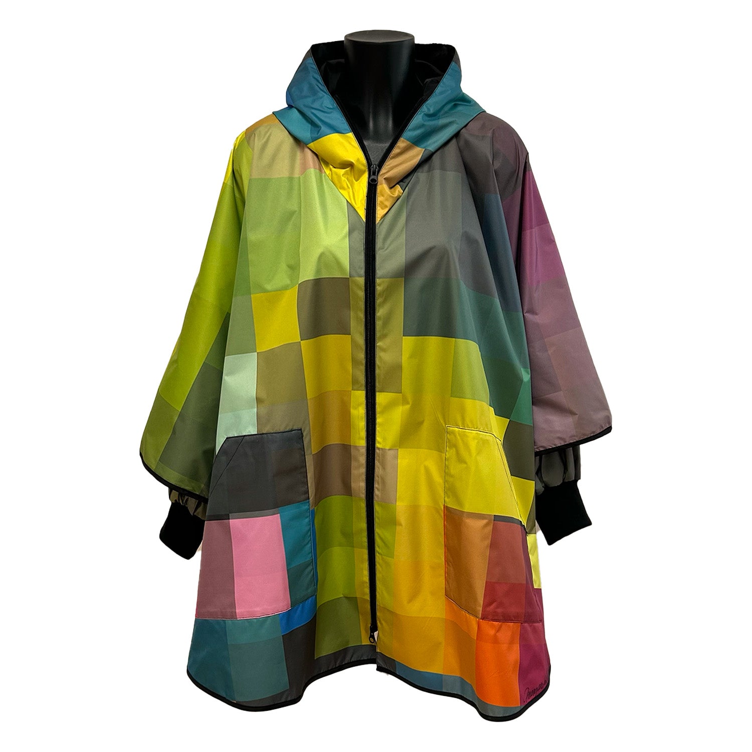 Rainponcho pixel green