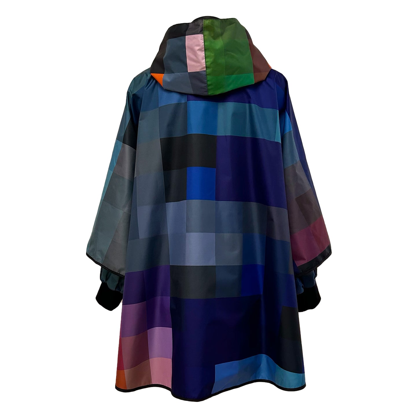 Rainponcho pixel blue