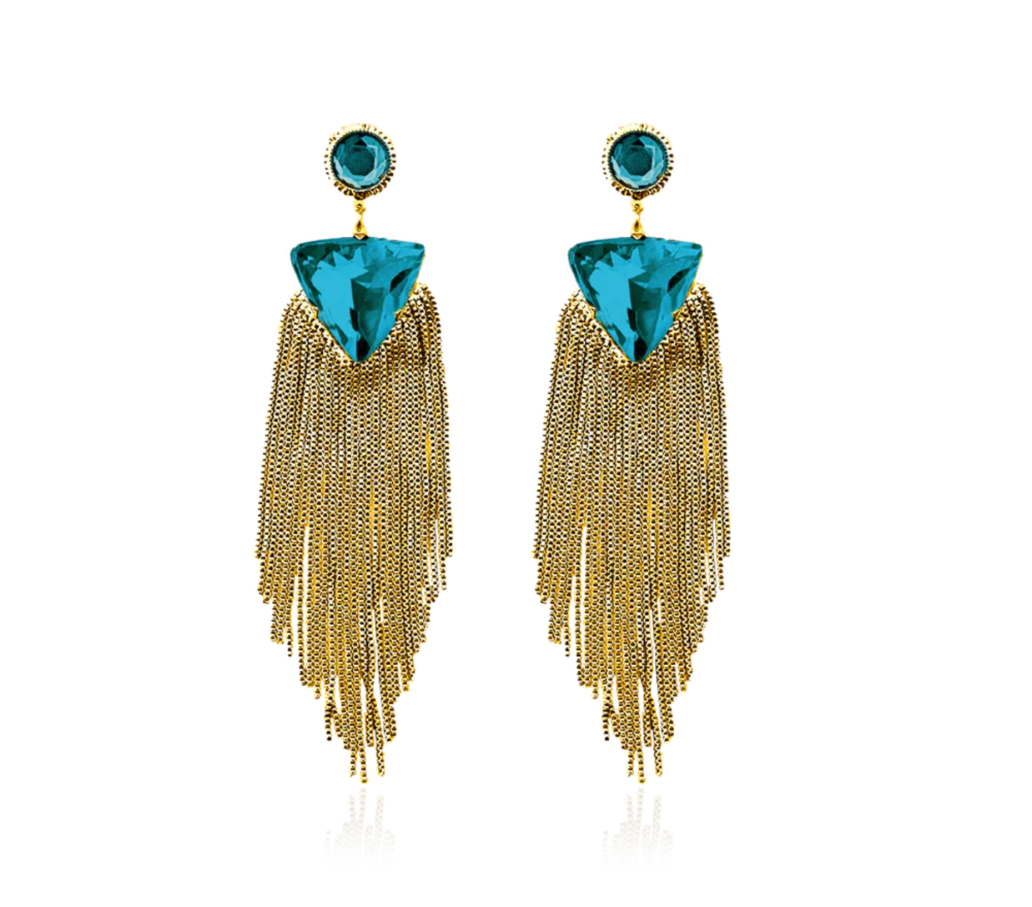 SALE maxjenny! x IOAKU earring turquise/gold