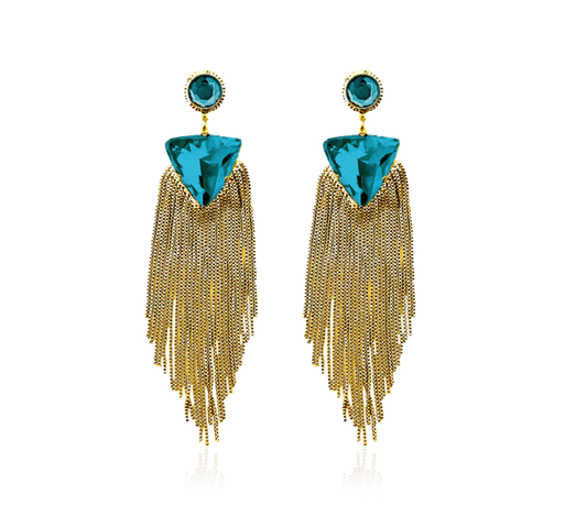 SALE maxjenny! x IOAKU earring turquise/gold