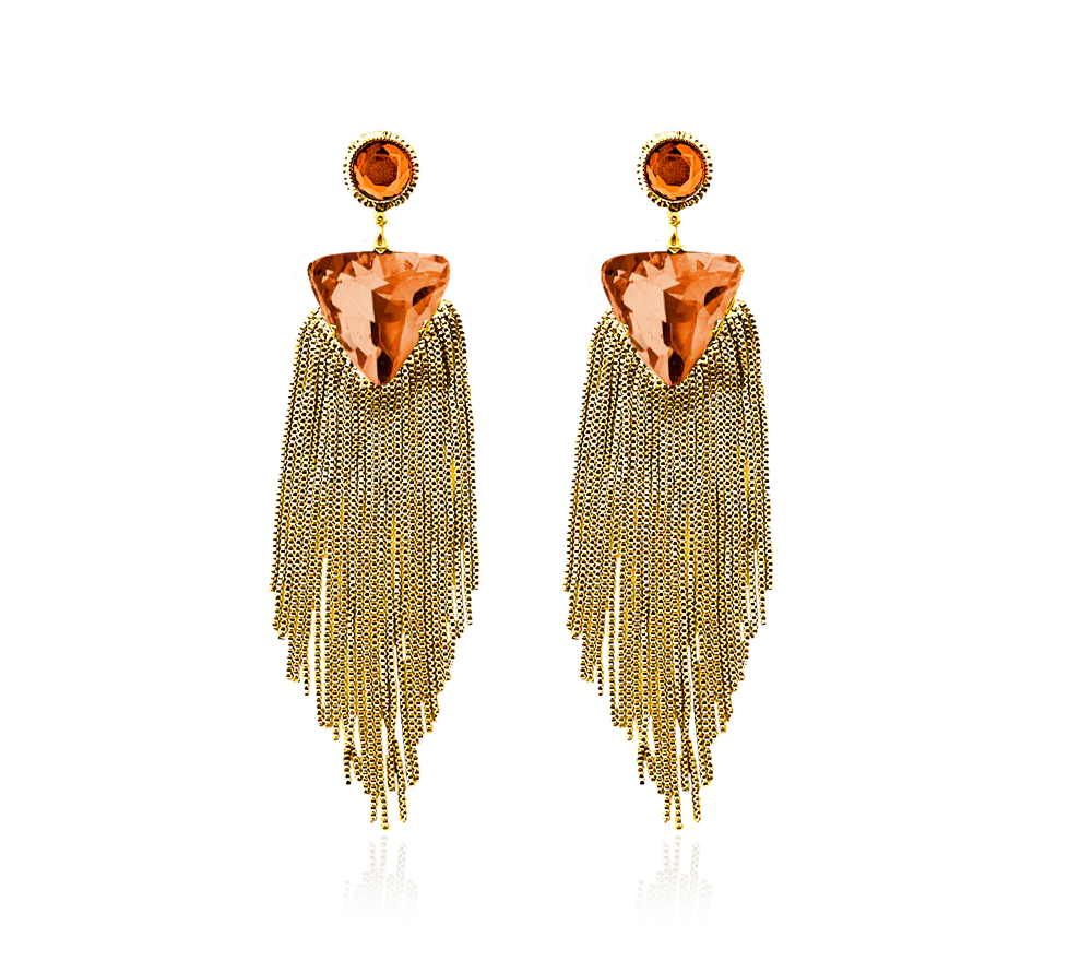 SALE maxjenny! x IOAKU earring orange/gold