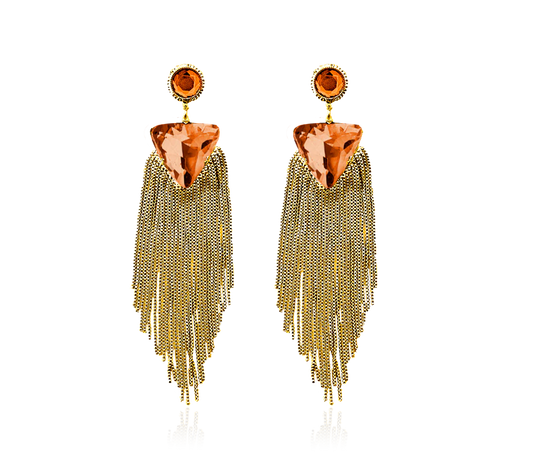 SALE maxjenny! x IOAKU earring orange/gold