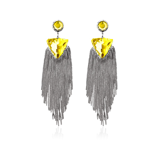 SALE maxjenny! x IOAKU earring yellow/silver