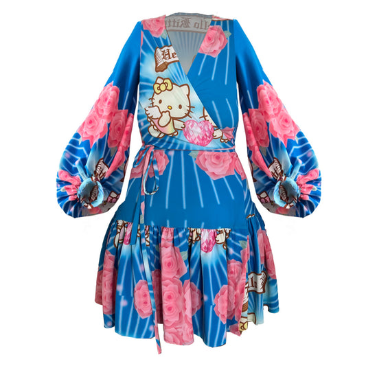 SALE hello kitty wrap dress