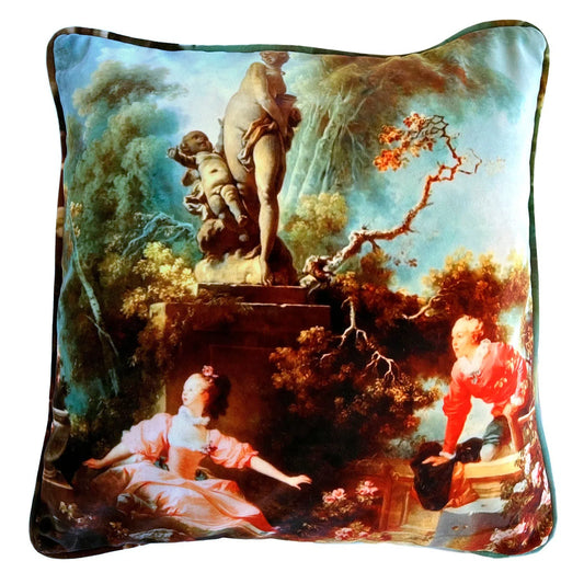 Luxurious Velvet Elegant Pillows in iconic print garden royal 1