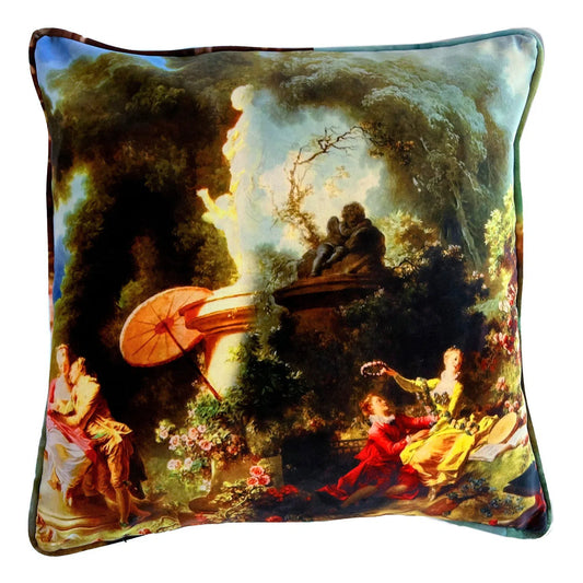 Luxurious Velvet Elegant Pillows in iconic print garden royal 2