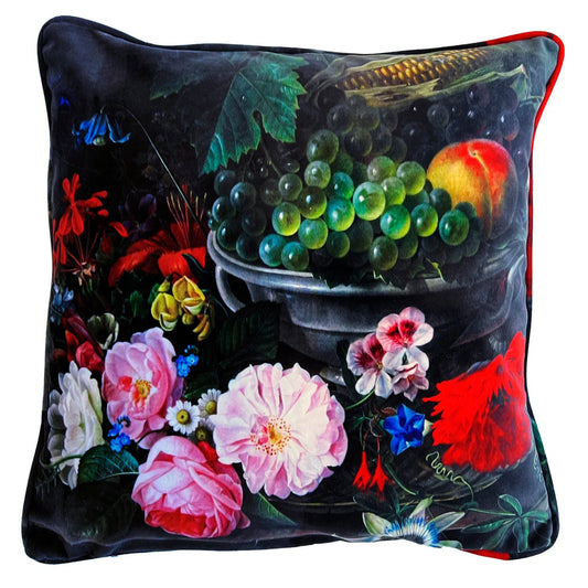 Luxurious Velvet Elegant Pillows in new print flower