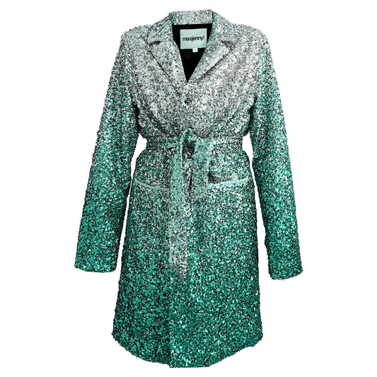 Sex & the city swarovski sparkly sequin coat green