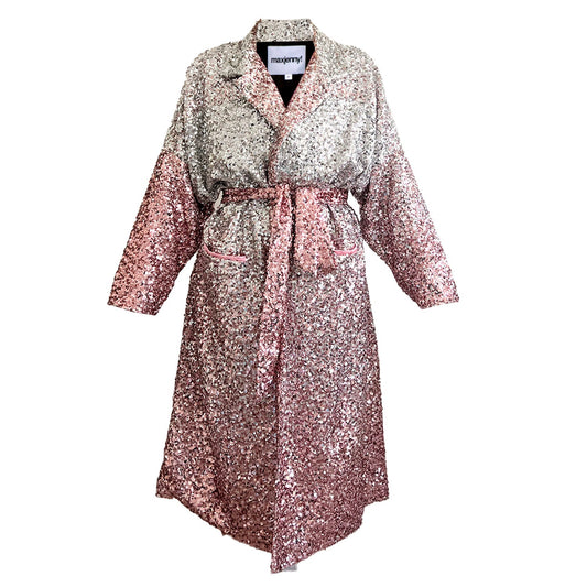 Sex & the city swarovski sparkly sequin coat pink