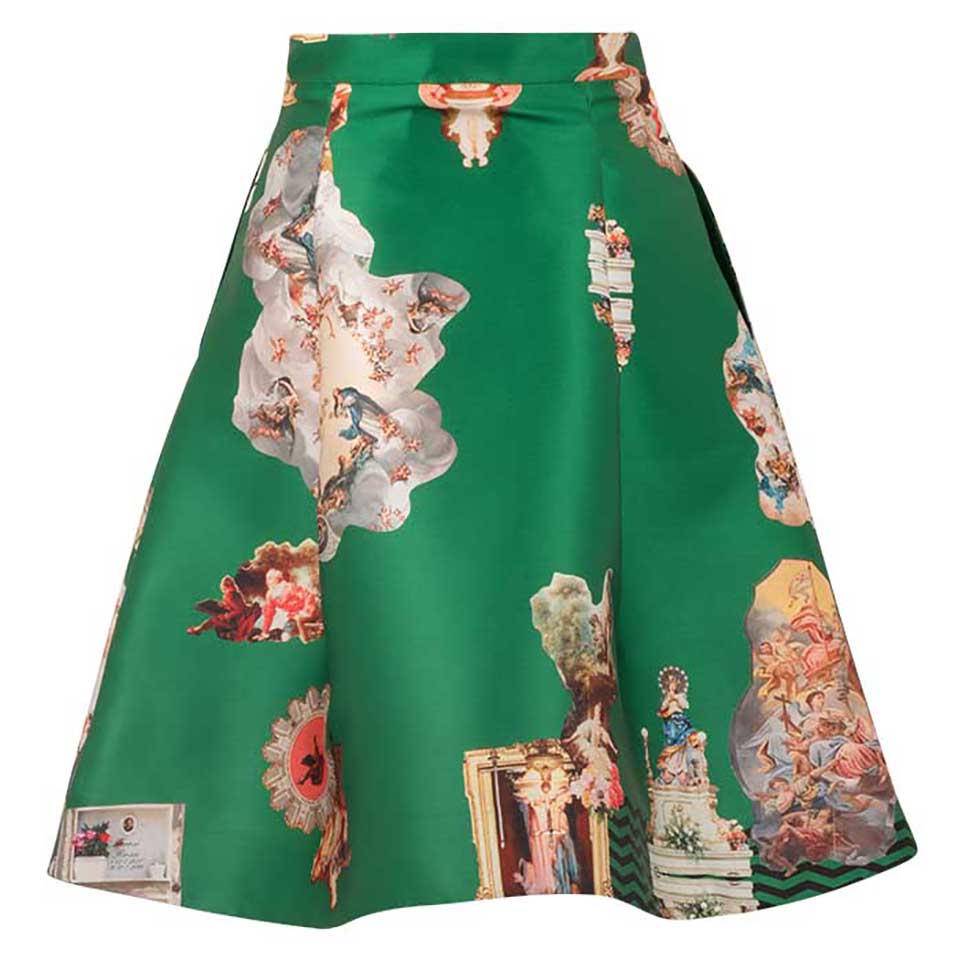 Sicily green short skirt-kjol-kjole-rock