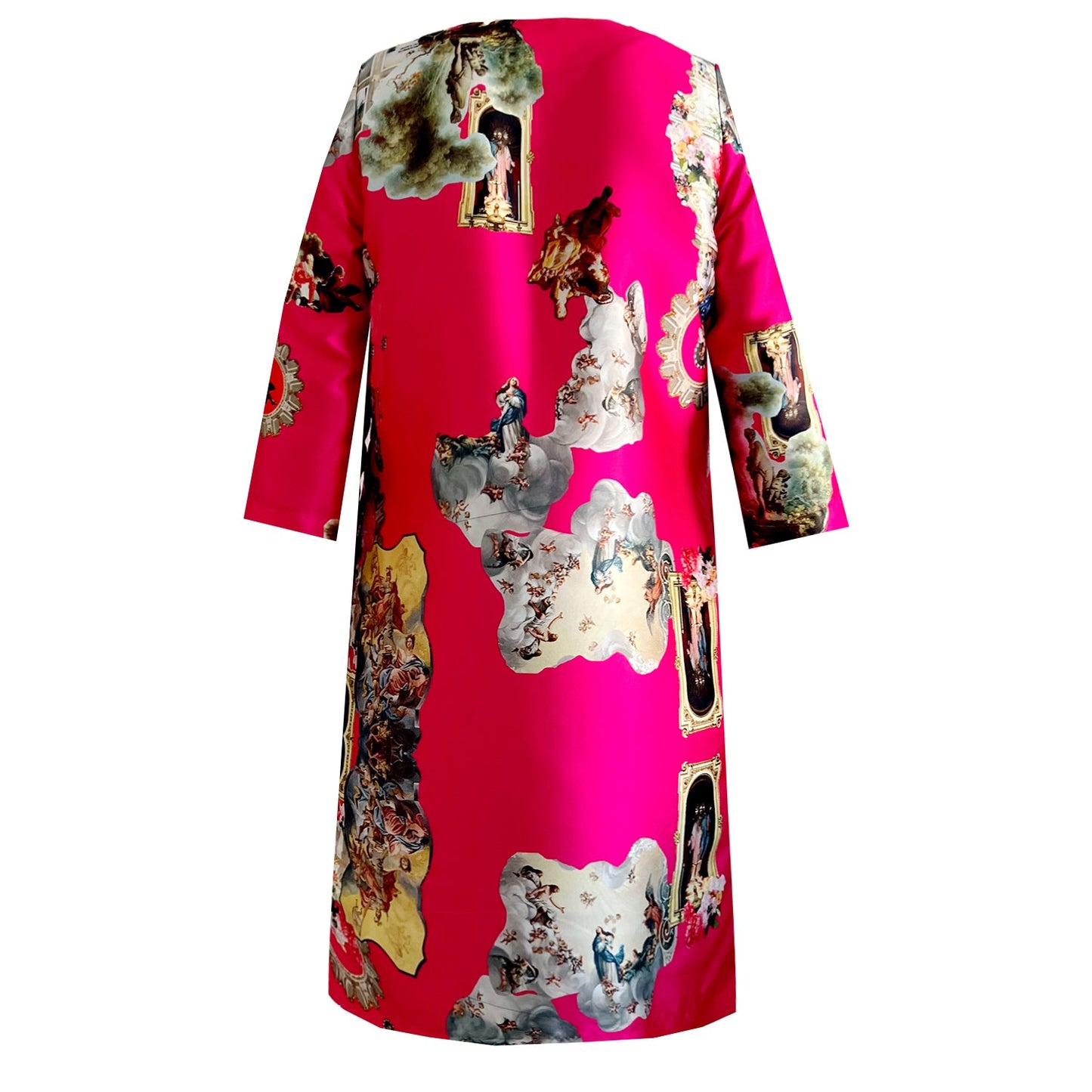 Sicily hot pink occasioncoat-fest-kappa-frakke-mantel