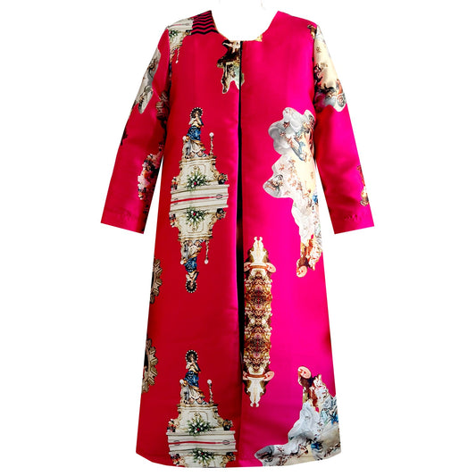 Sicily hot pink occasioncoat-fest-kappa-frakke-mantel