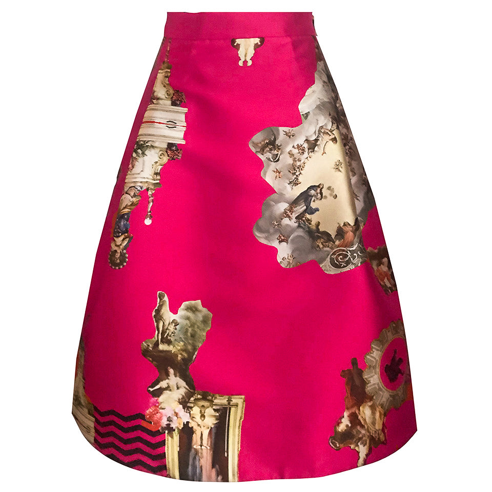 Sicily hot pink short skirt-kjol-kjole-rock