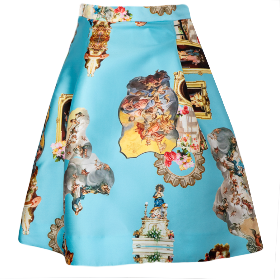 Sicily light blue short skirt-kjol-kjole-rock