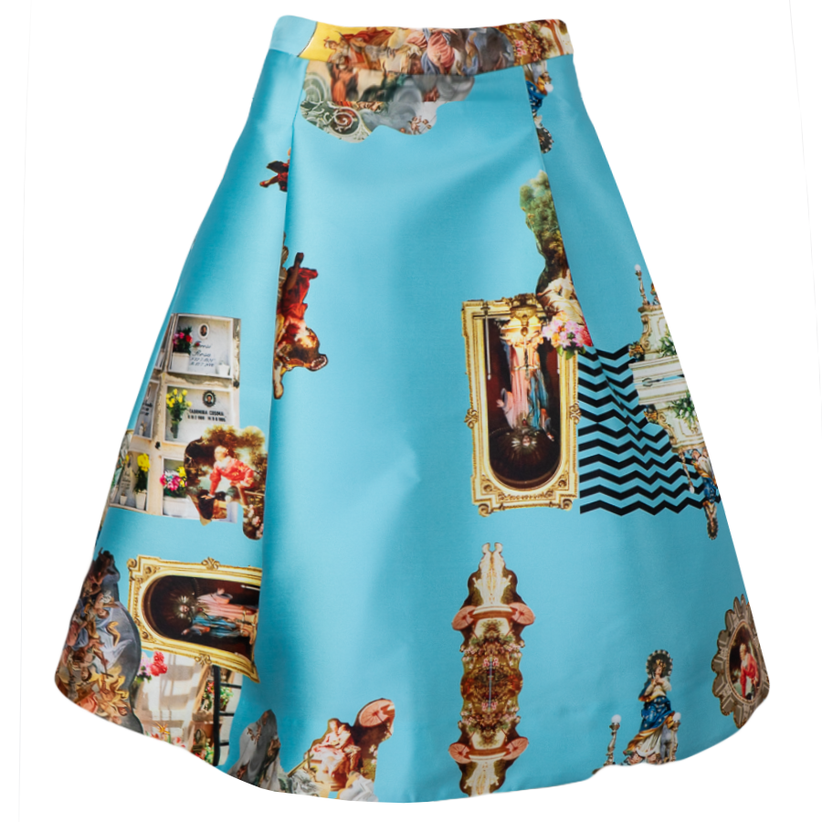 Sicily light blue short skirt-kjol-kjole-rock