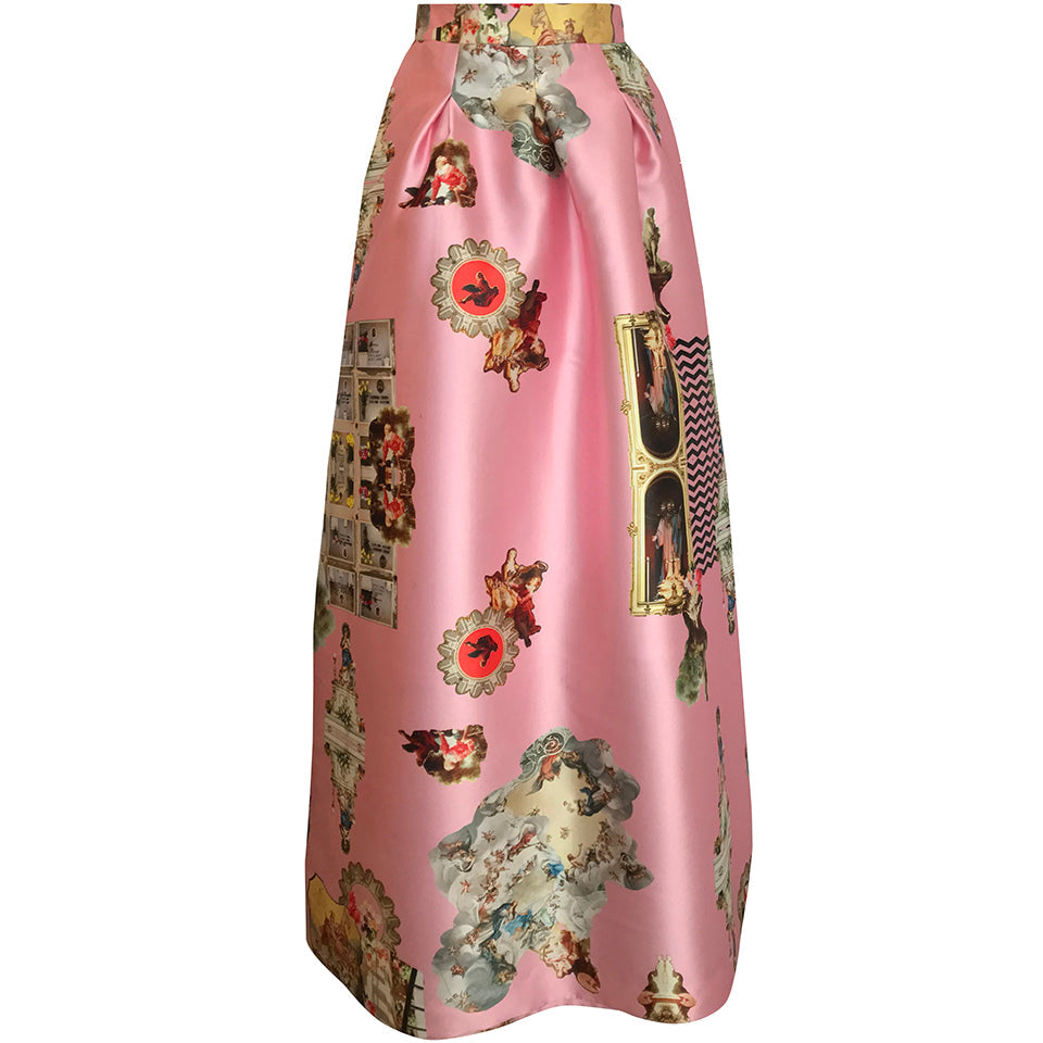 Sicily powder pink long skirt-kjol-kjole-rock