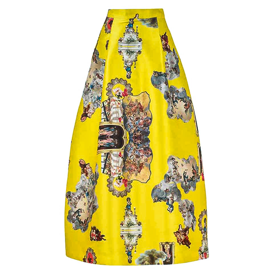 Sicily yellow long skirt-kjol-kjole-rock