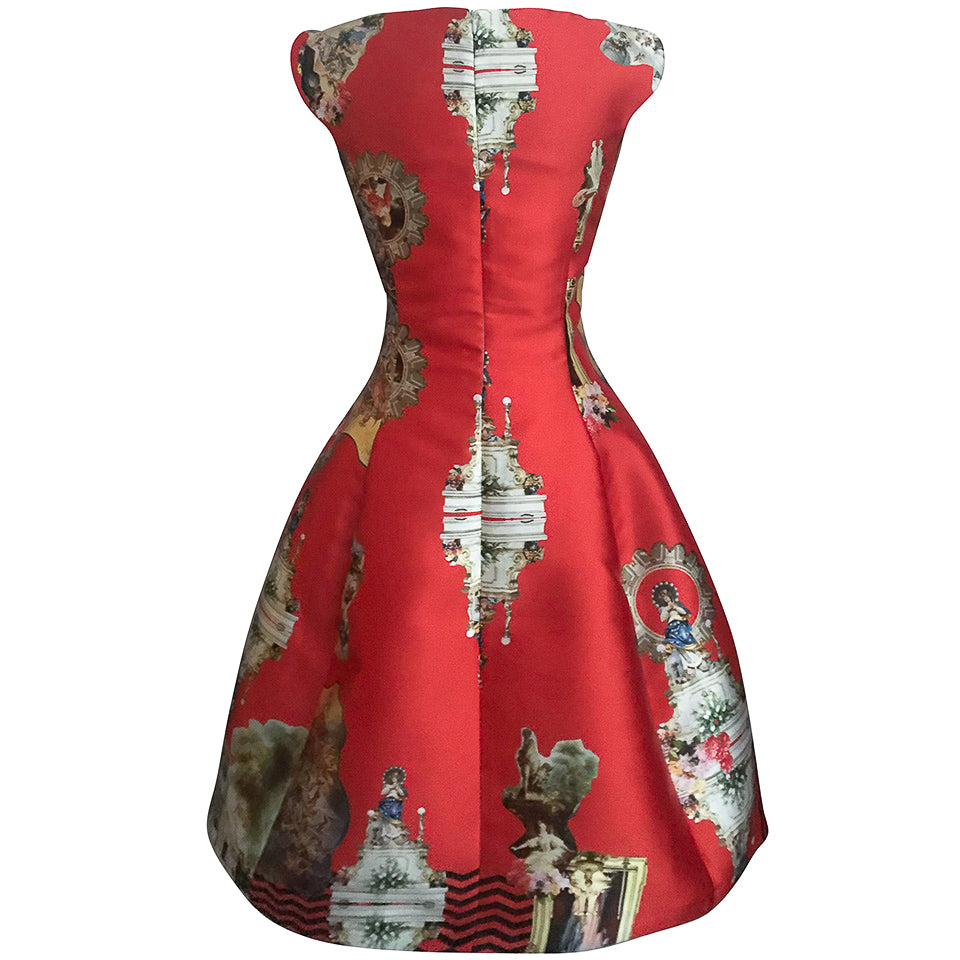 Sicily red C dress