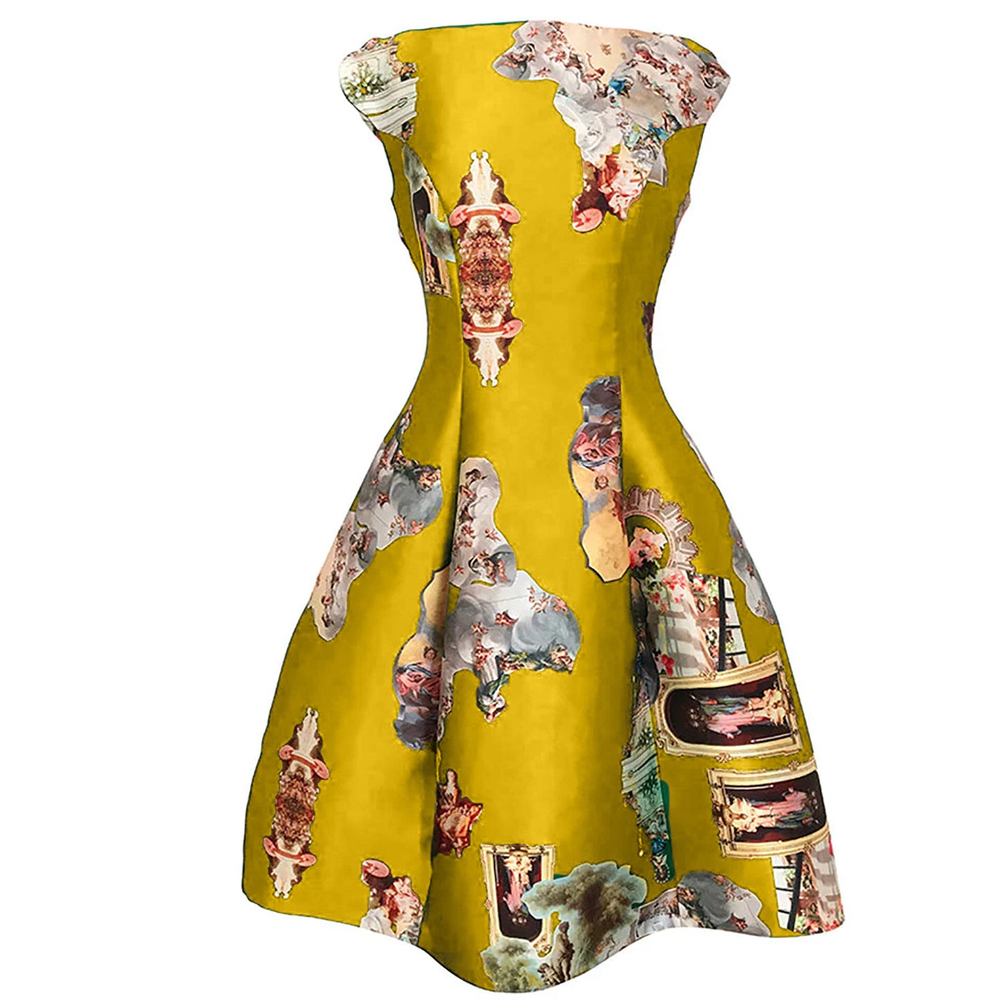 Sicily mustard C dress