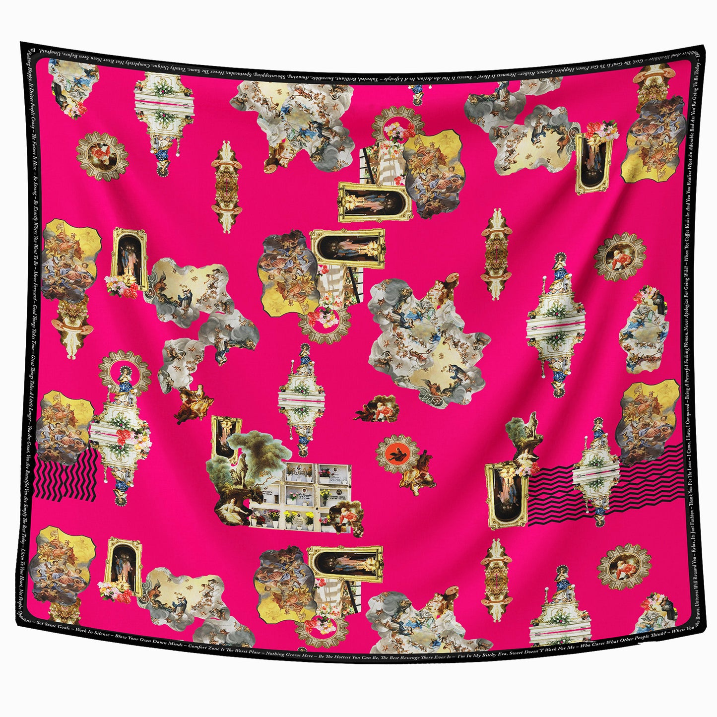 Scarf sicily hot pink