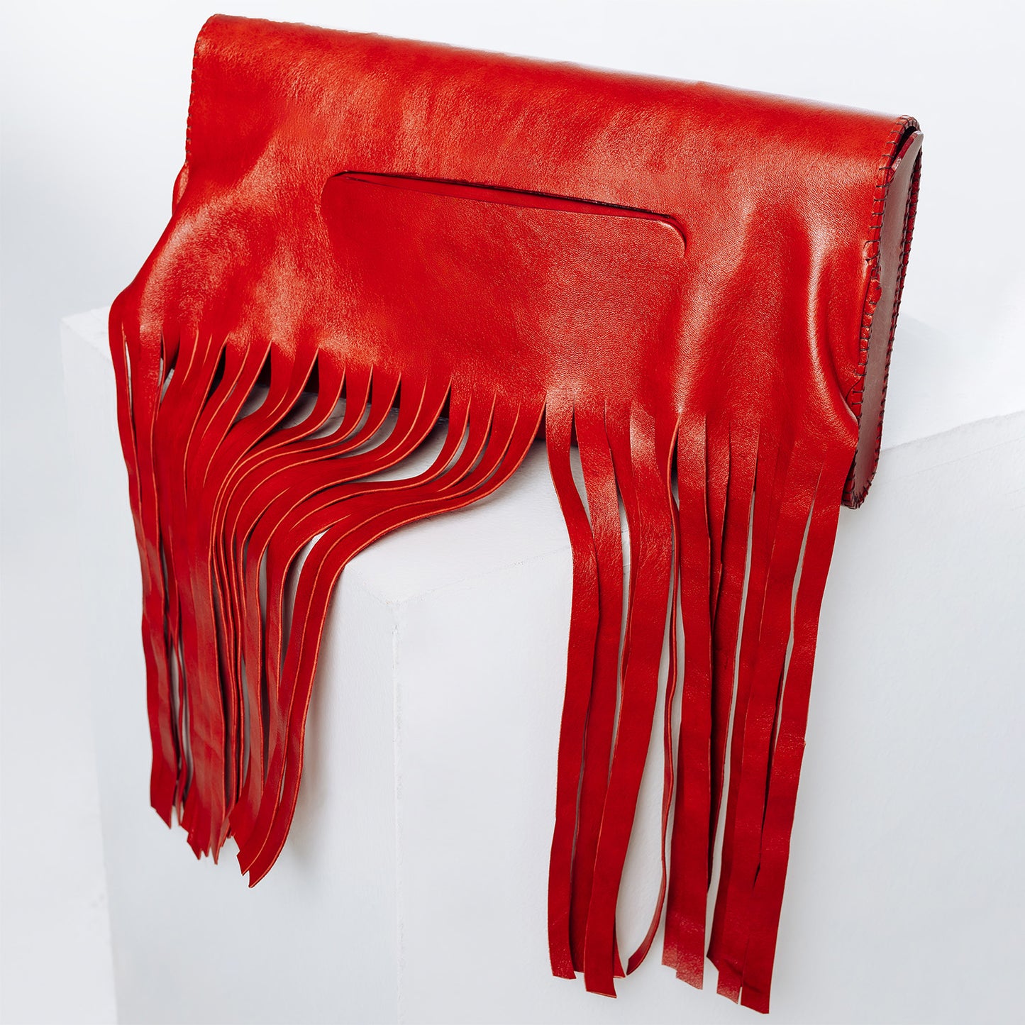 Streiff Western Clutch, Blood red (fringes)