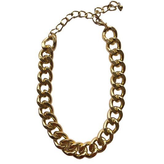 SALE Jewellery fat singel chain necklace gold