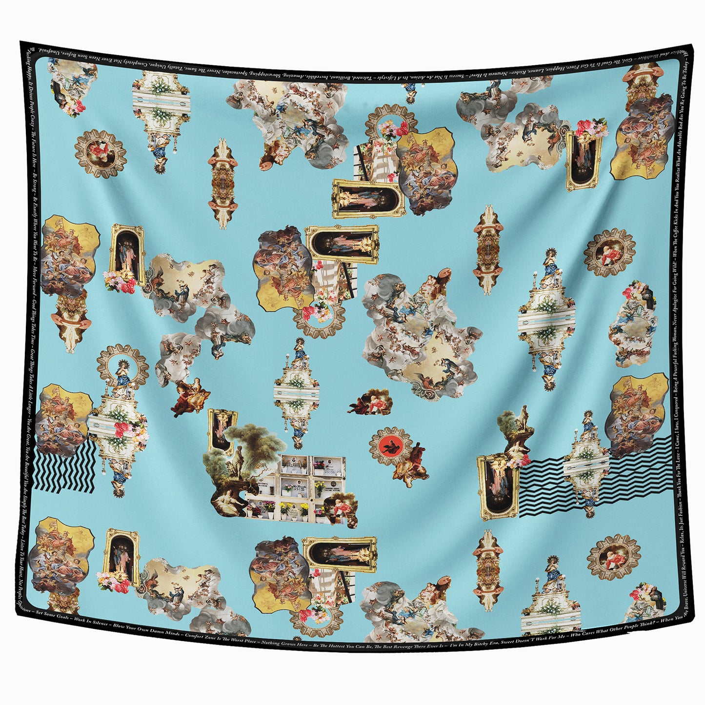 Scarf sicily light blue