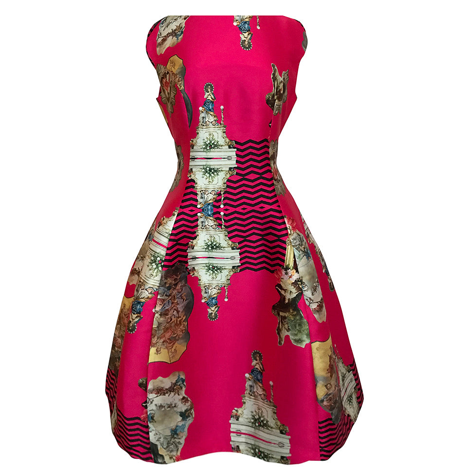 Sicily hot pink C dress-klänning-kleid-dam-kjole