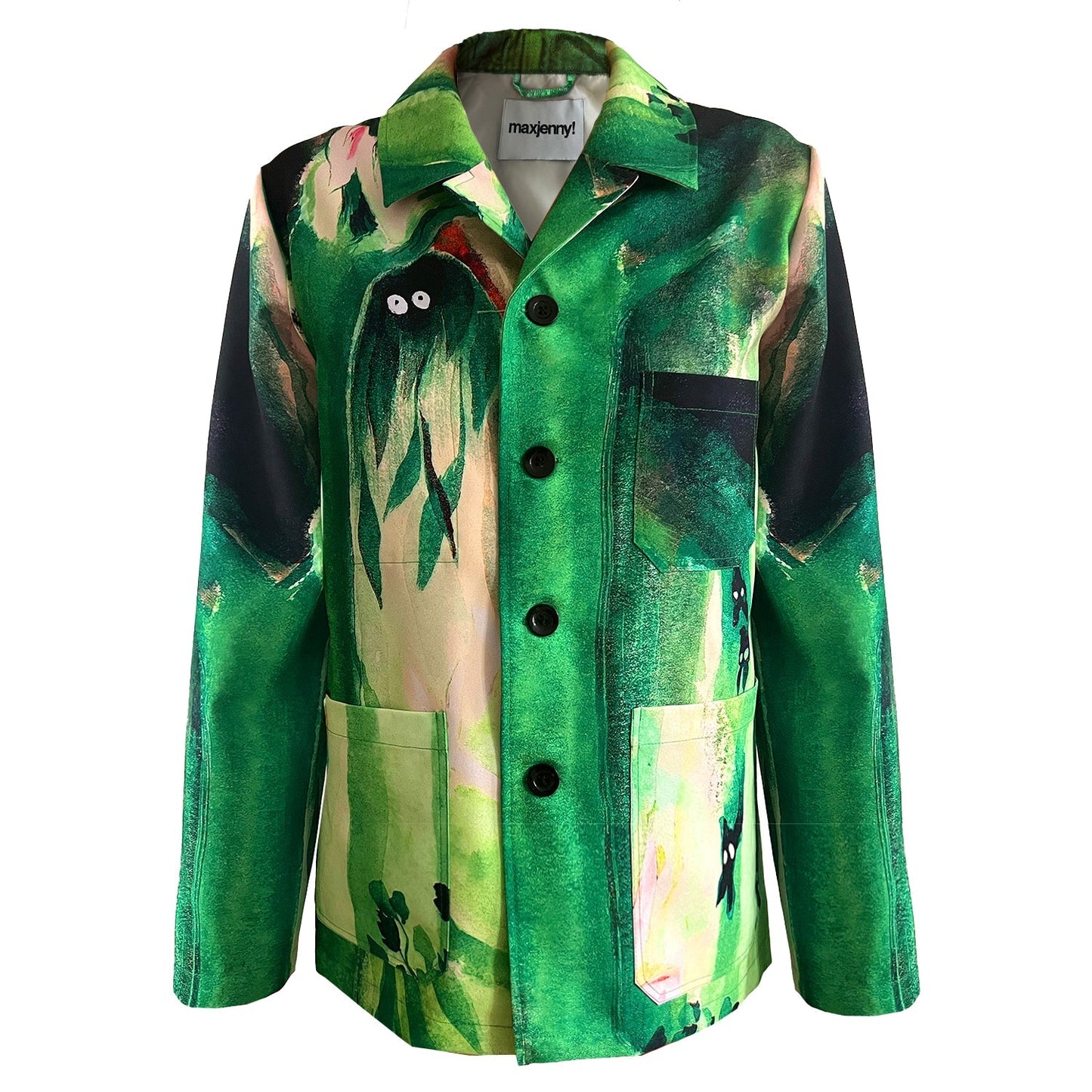 The celebration of the Moomin 80 year! Workwear jacket green-jacka-jakke-dam